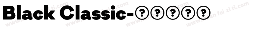 Black Classic字体转换
